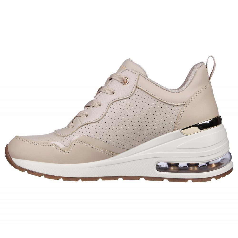 Zapatilla Mujer Million Air Hotter Air Beige Skechers-3