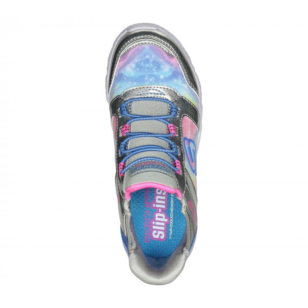 Zapatilla Niña Skechers Slip-ins: Galaxy Lights Gris-1