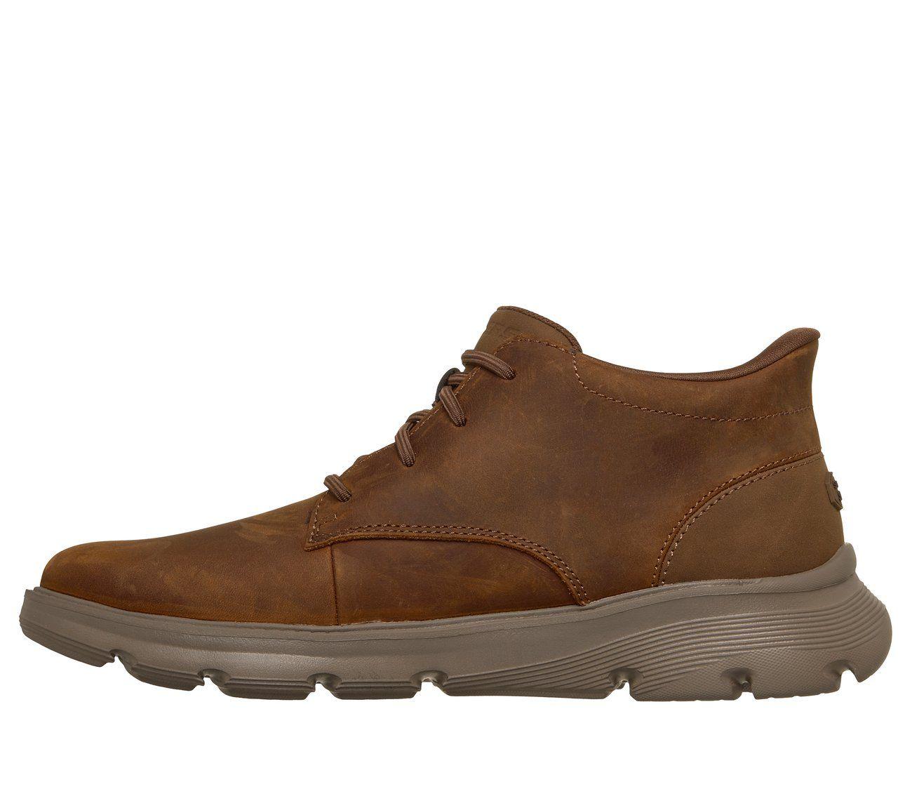 Zapatos Hombre Slip-ins Arch Fit Garza Ridley Café Skechers-5