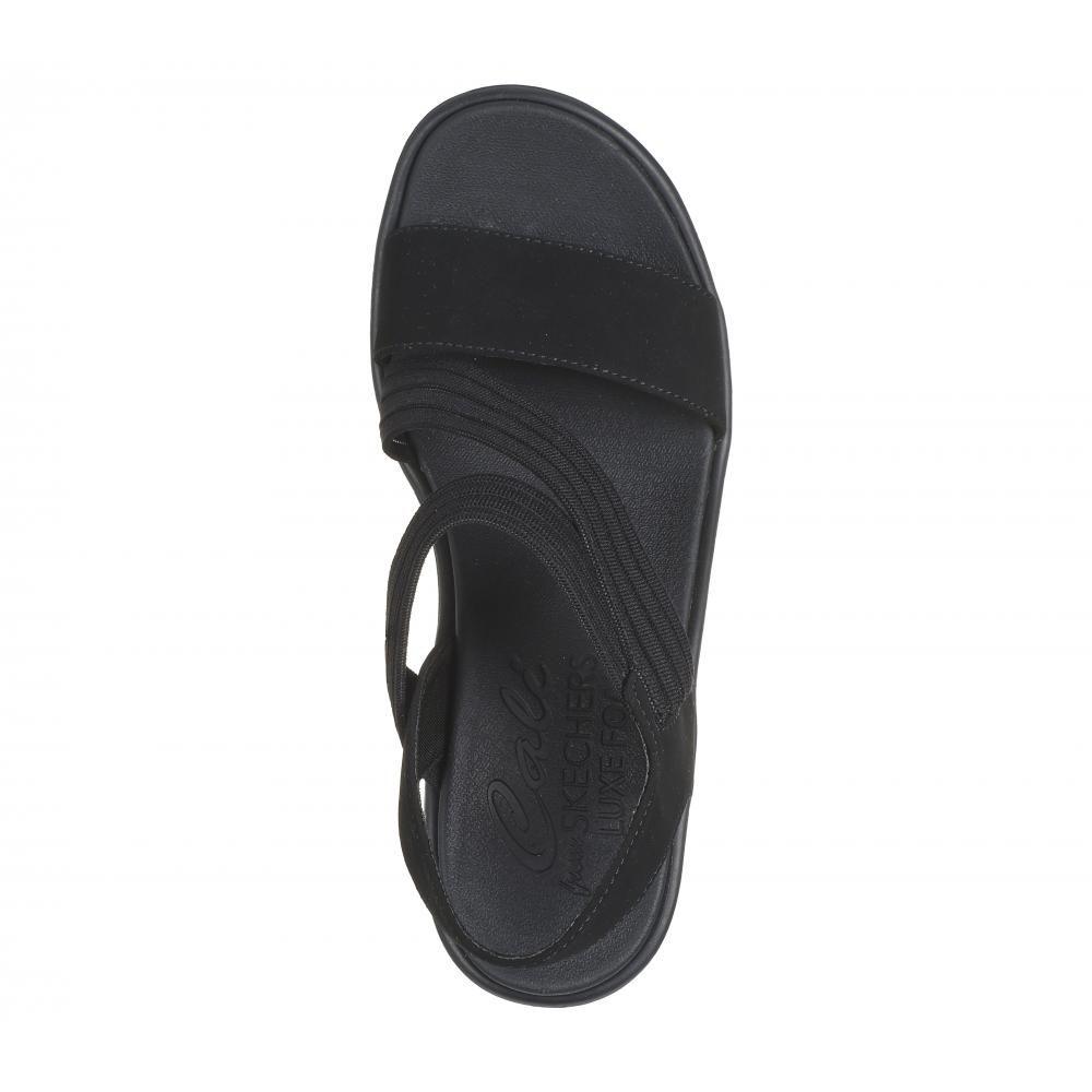 Sandalia Mujer Rumble On My Go To Negro Skechers-1