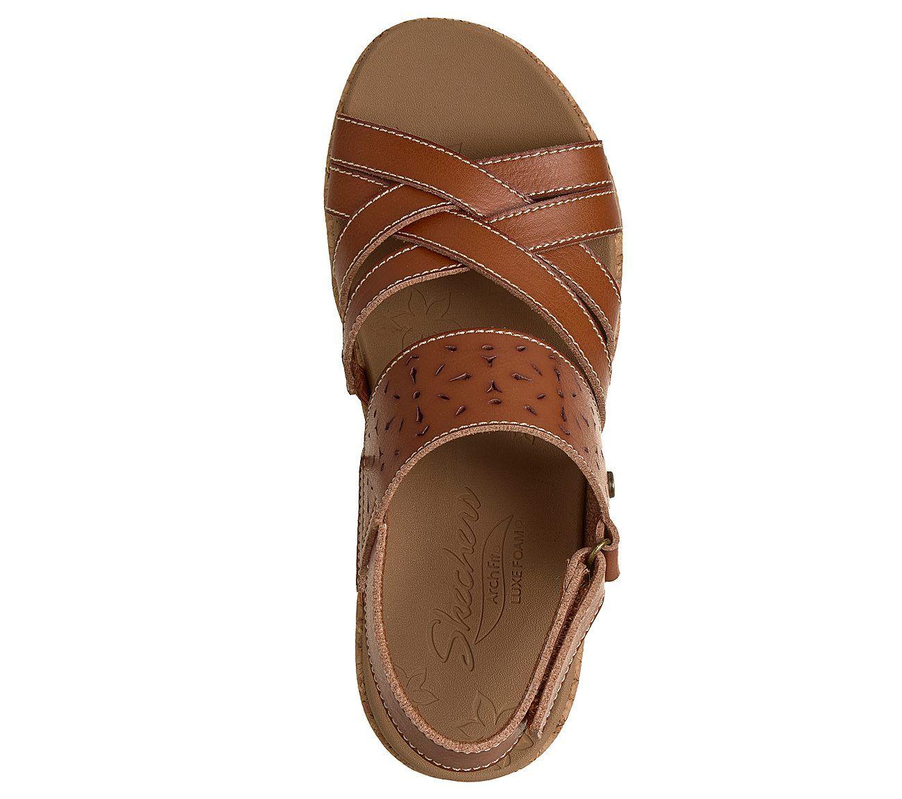 Sandalias Skechers Mujer Arch Fit Beverlee 2.0 Café-1