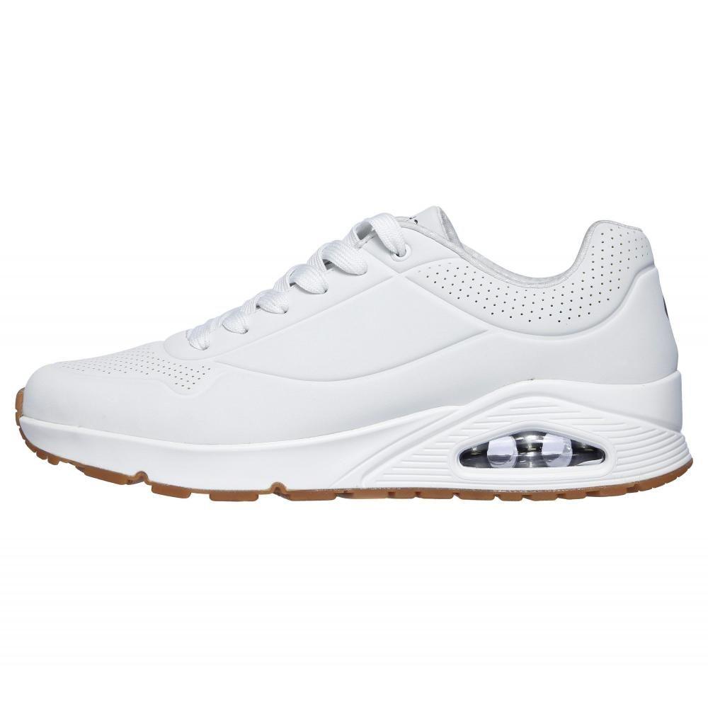 Zapatilla Hombre Uno Stand On Air Blanca Skechers-4