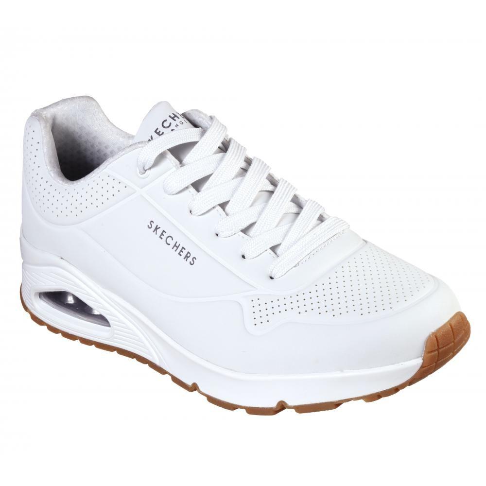 Zapatilla Hombre Uno Stand On Air Blanca Skechers-5