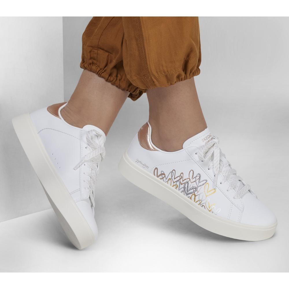 Zapatilla Mujer Eden Lx Gleaming Hearts Blanco Skechers-1