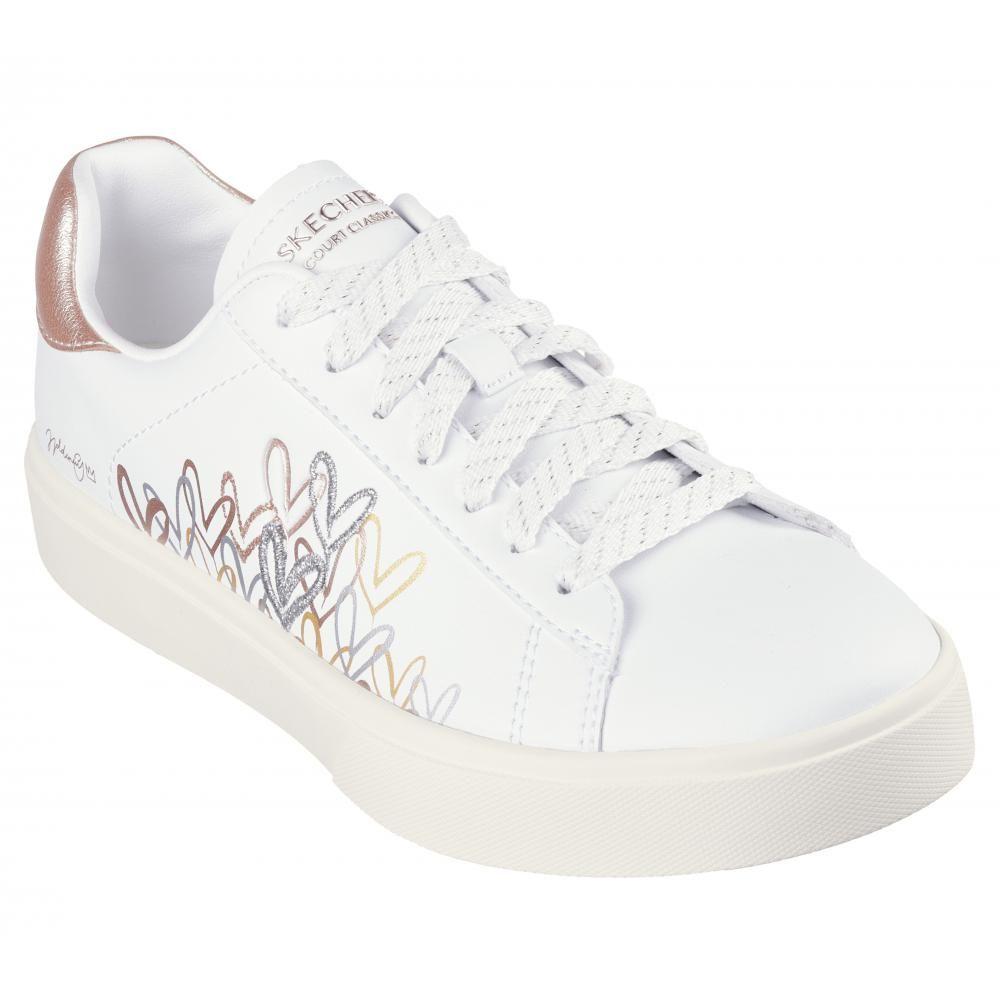 Zapatilla Mujer Eden Lx Gleaming Hearts Blanco Skechers-5