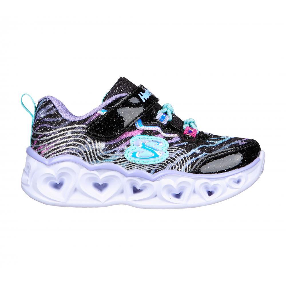 Zapatilla Niña Heart Lights Bright Spirit Negro Skechers-0