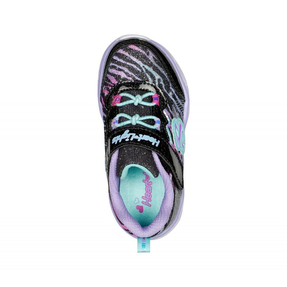 Zapatilla Niña Heart Lights Bright Spirit Negro Skechers-1