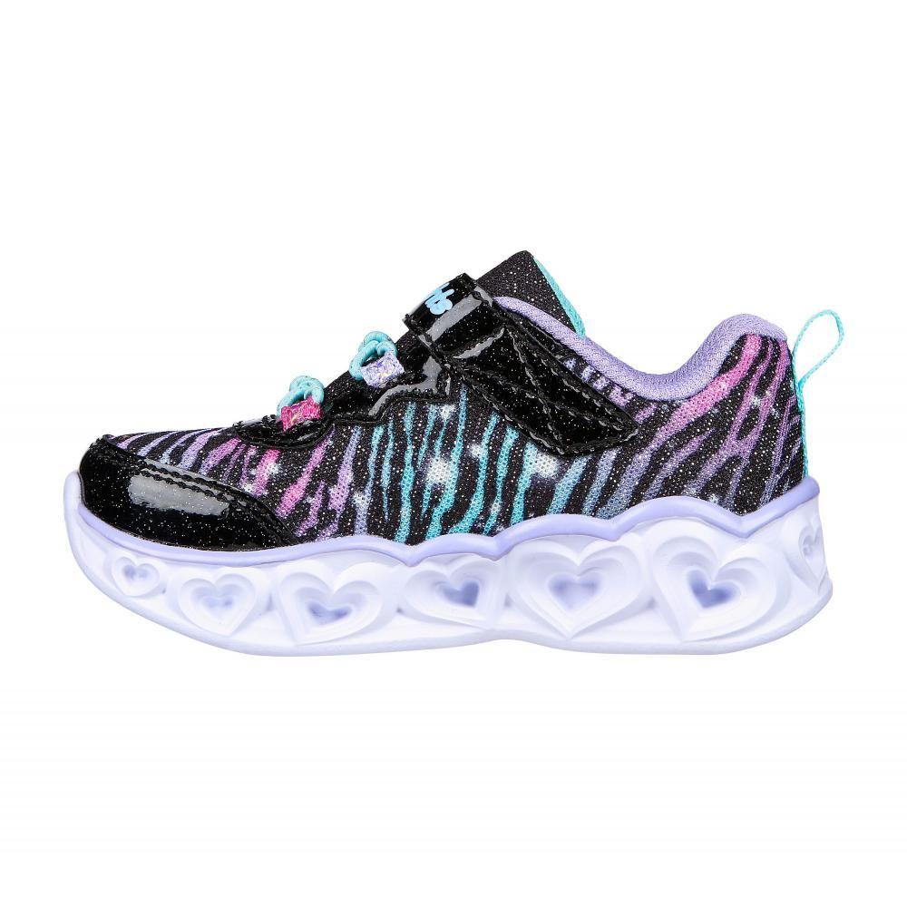 Zapatilla Niña Heart Lights Bright Spirit Negro Skechers-3