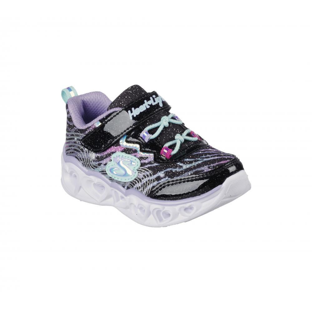 Zapatilla Niña Heart Lights Bright Spirit Negro Skechers-4