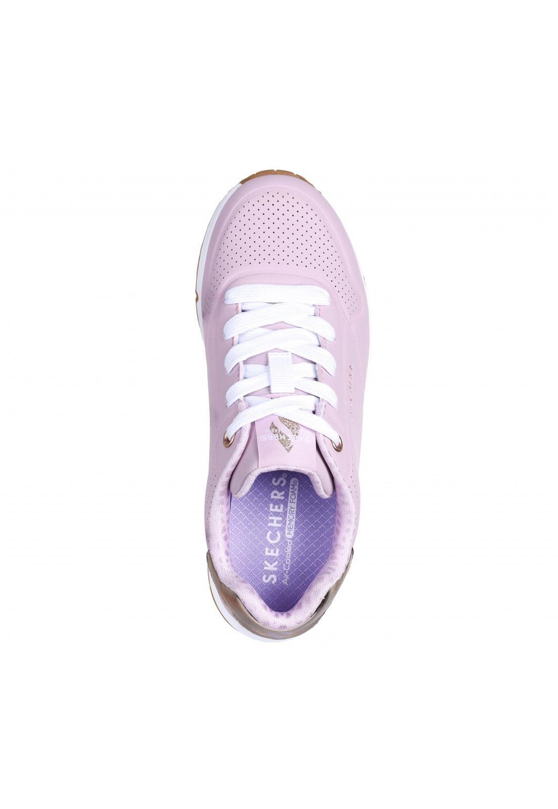 Zapatilla Niña Uno Gen1 Shimmer Away Rosado Skechers-1