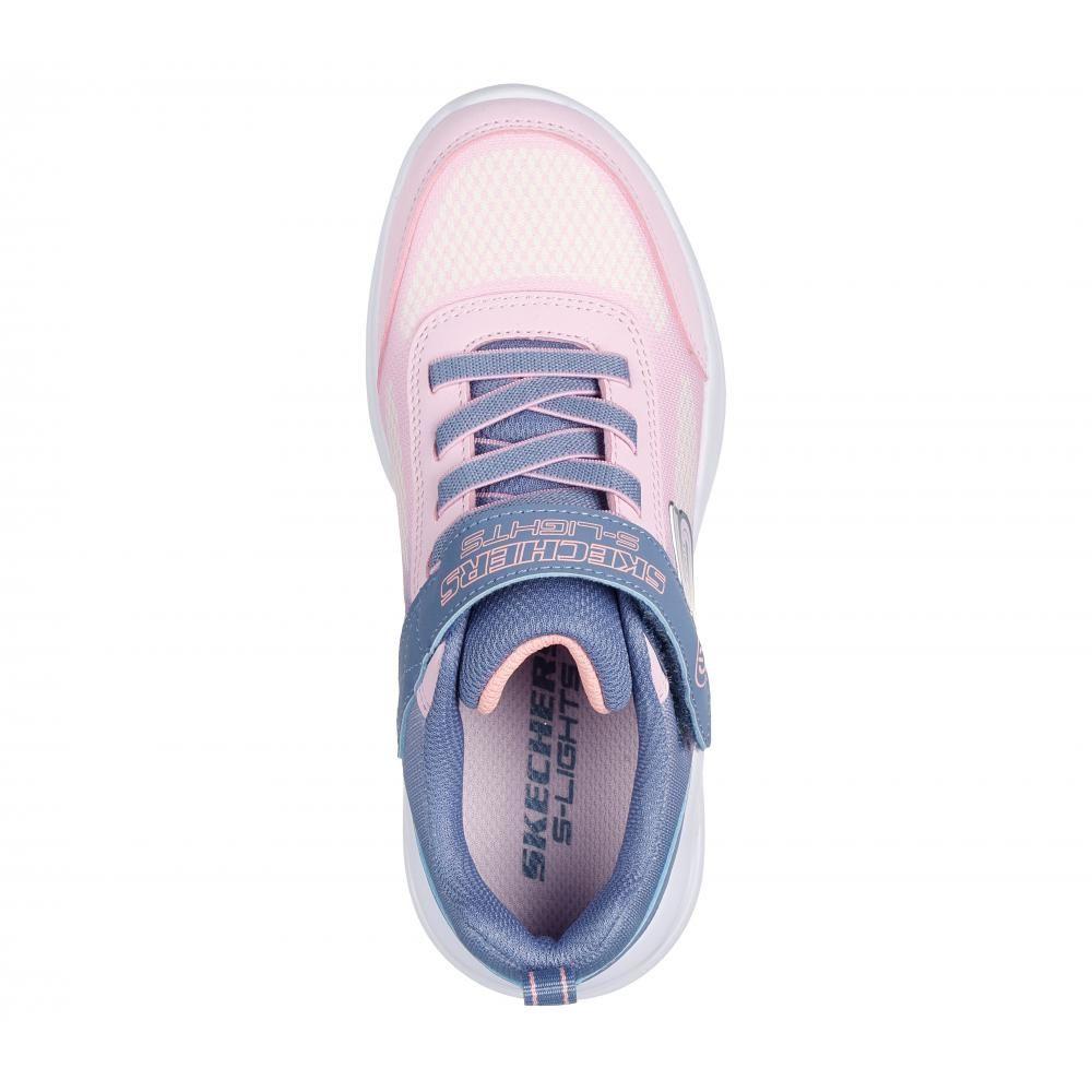 Zapatilla Niña Sola Glow Ombre Deluxe Gris Skechers-1