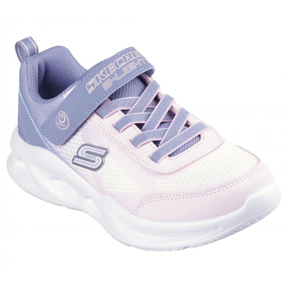 Zapatilla Niña Sola Glow Ombre Deluxe Gris Skechers-4