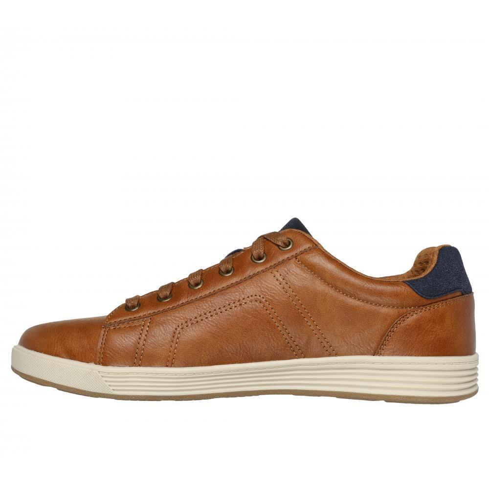 Zapato Hombre Cavell Hensley Café Skechers-3