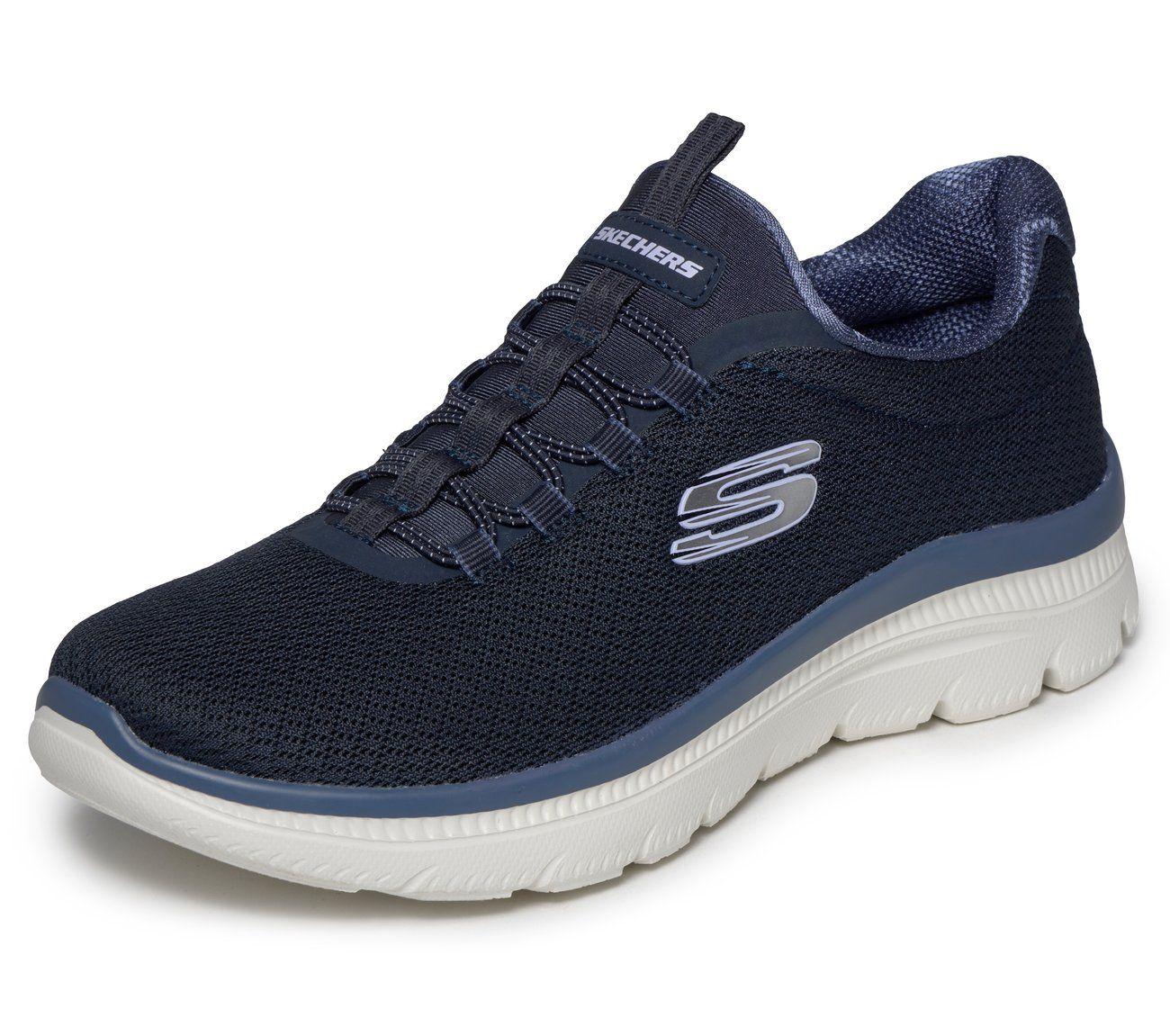 Zapatillas Mujer Summits Plus Azul Skechers-4