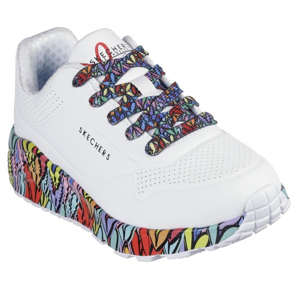 Zapatilla Niña Uno LiteSubtle Love Blanco Skechers-4