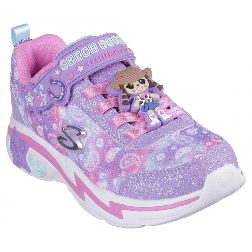 Zapatilla Niña Snuggle Sneaks Skech Squad Morado Skechers-4