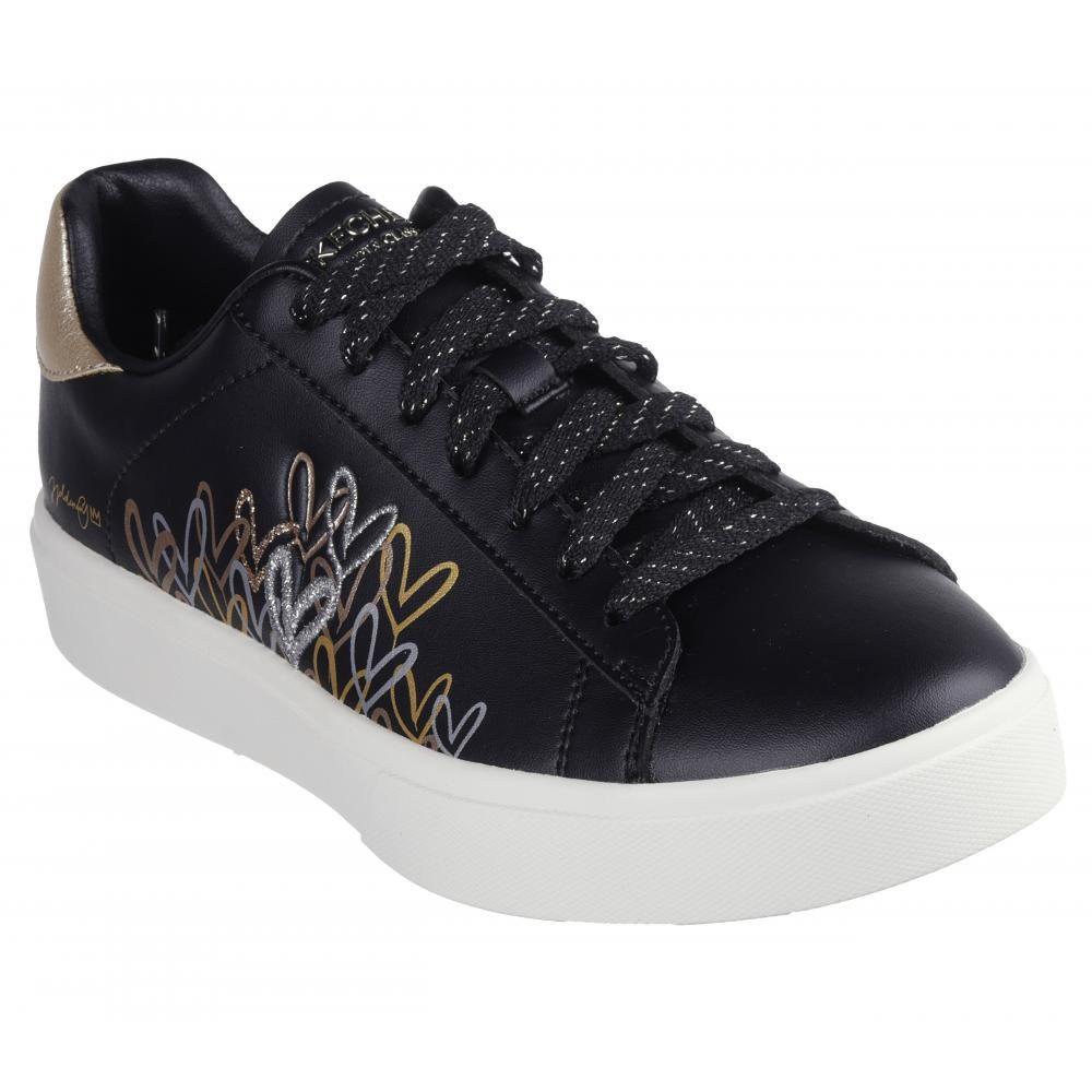 Zapatilla Mujer Eden Lx Gleaming Hearts Negro Skechers-5