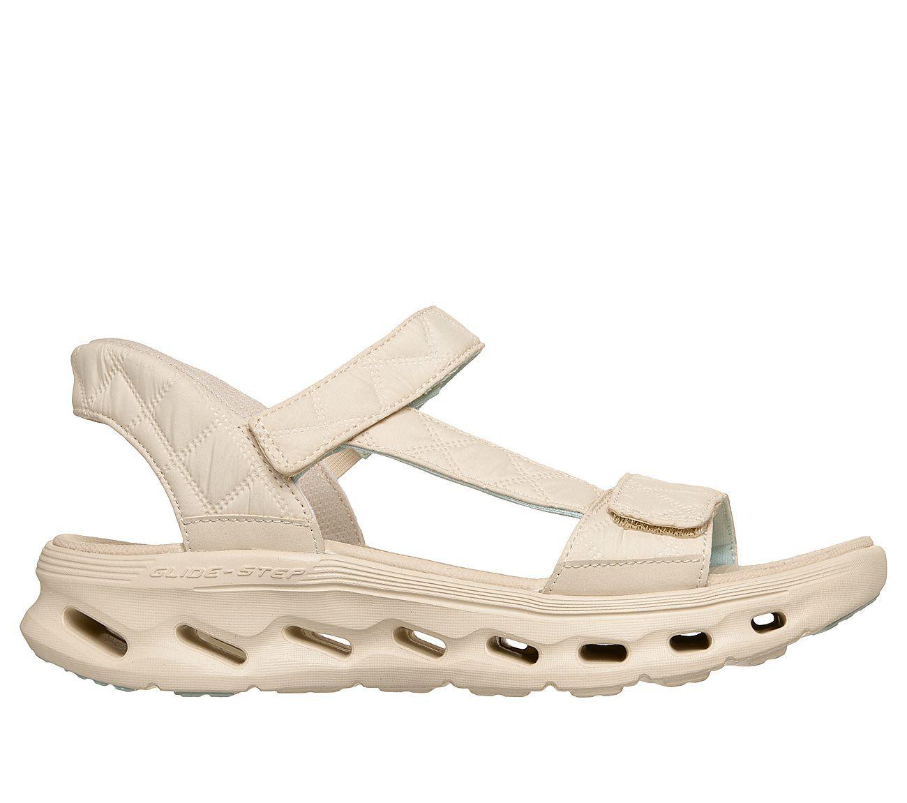 Sandalias Skechers Mujer Slip-Ins Go Walk Glide-Step Beige-0