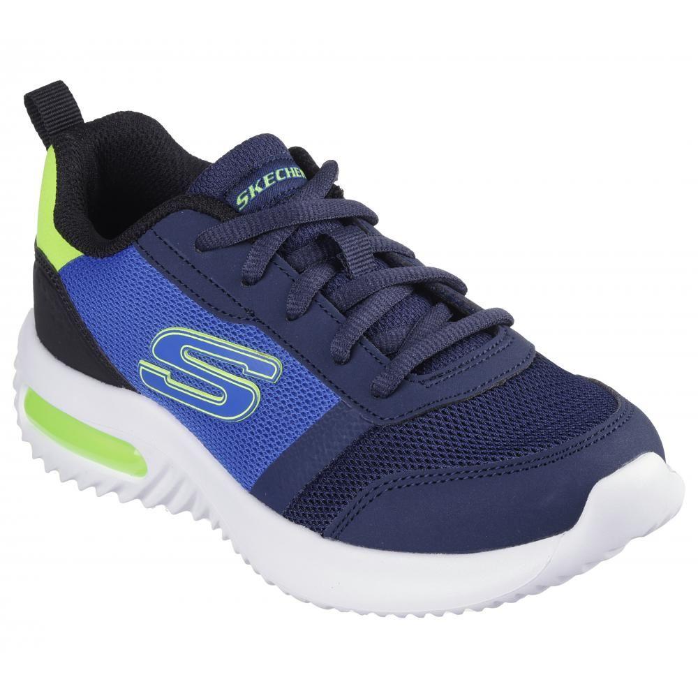 Zapatilla Niño Bounder-Tech Azul Skechers-4