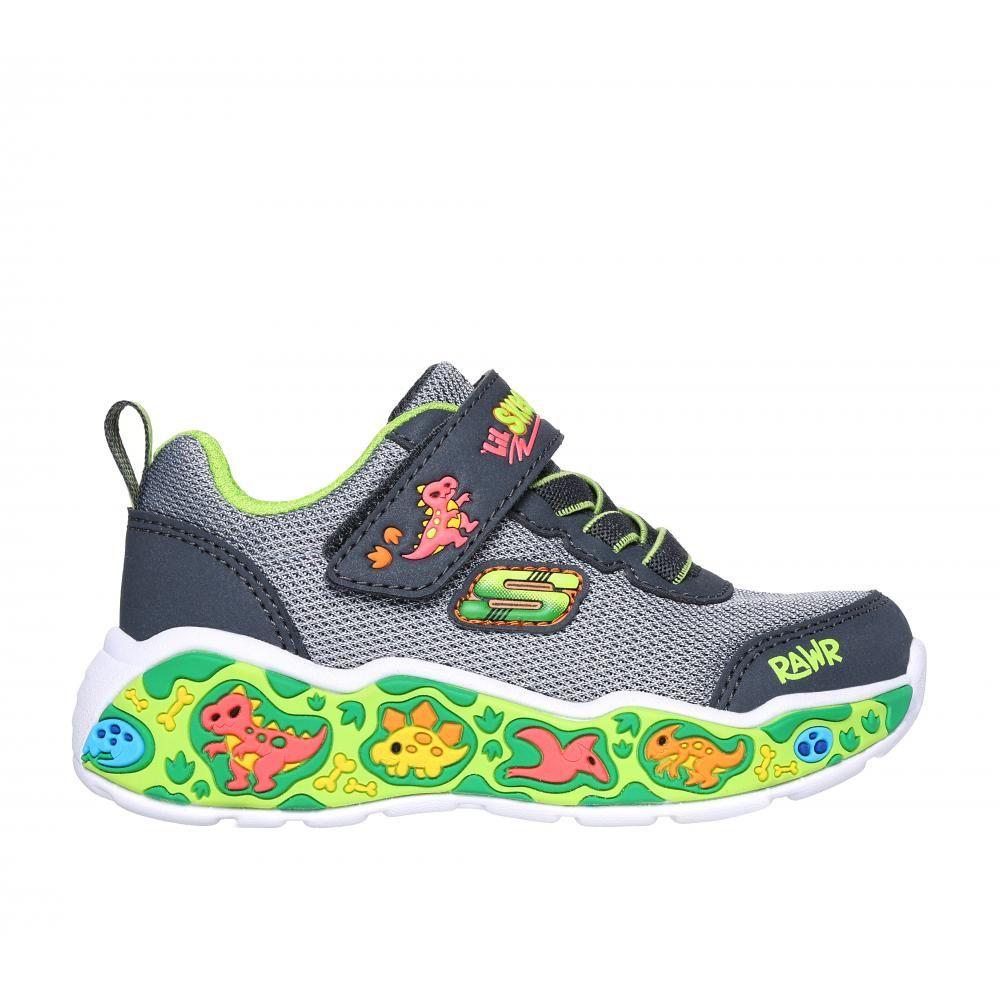 Zapatilla Niño Play Scene Gris Skechers-0