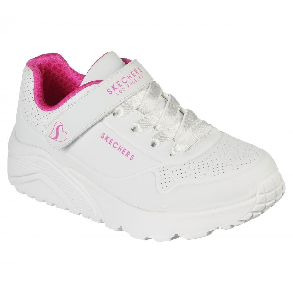 Zapatilla Niña Uno Lite Blanca Skechers-4