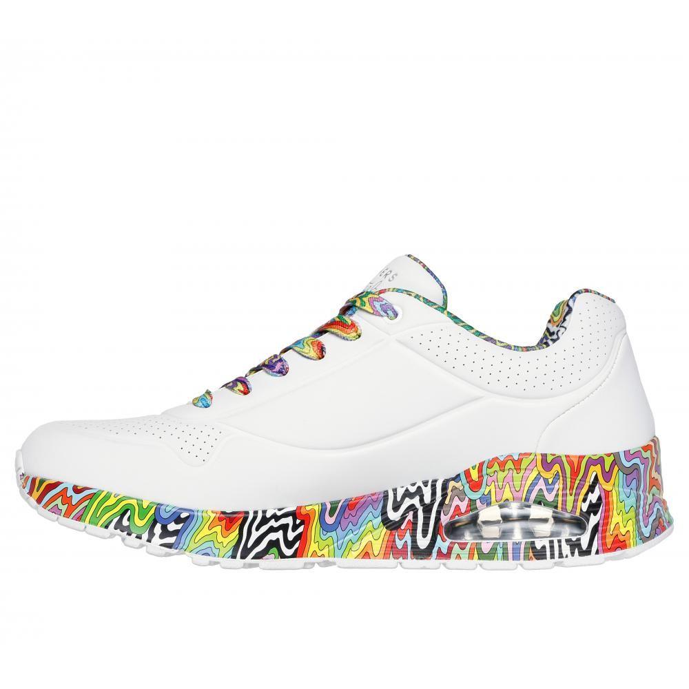 Zapatilla Hombre Uno Mini Drip Blanco Skechers-3