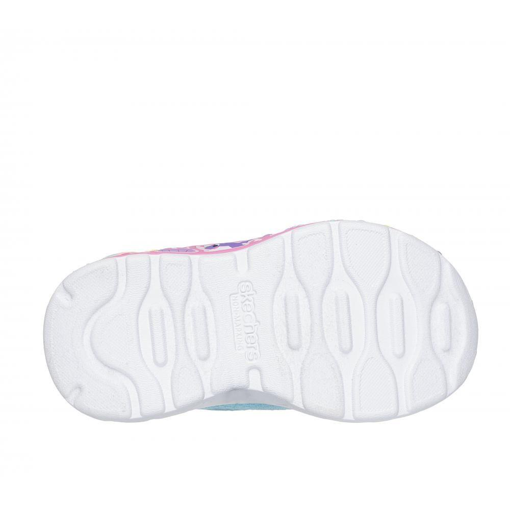 Zapatilla Niña Play Scene Fun Squad Celeste Skechers-2