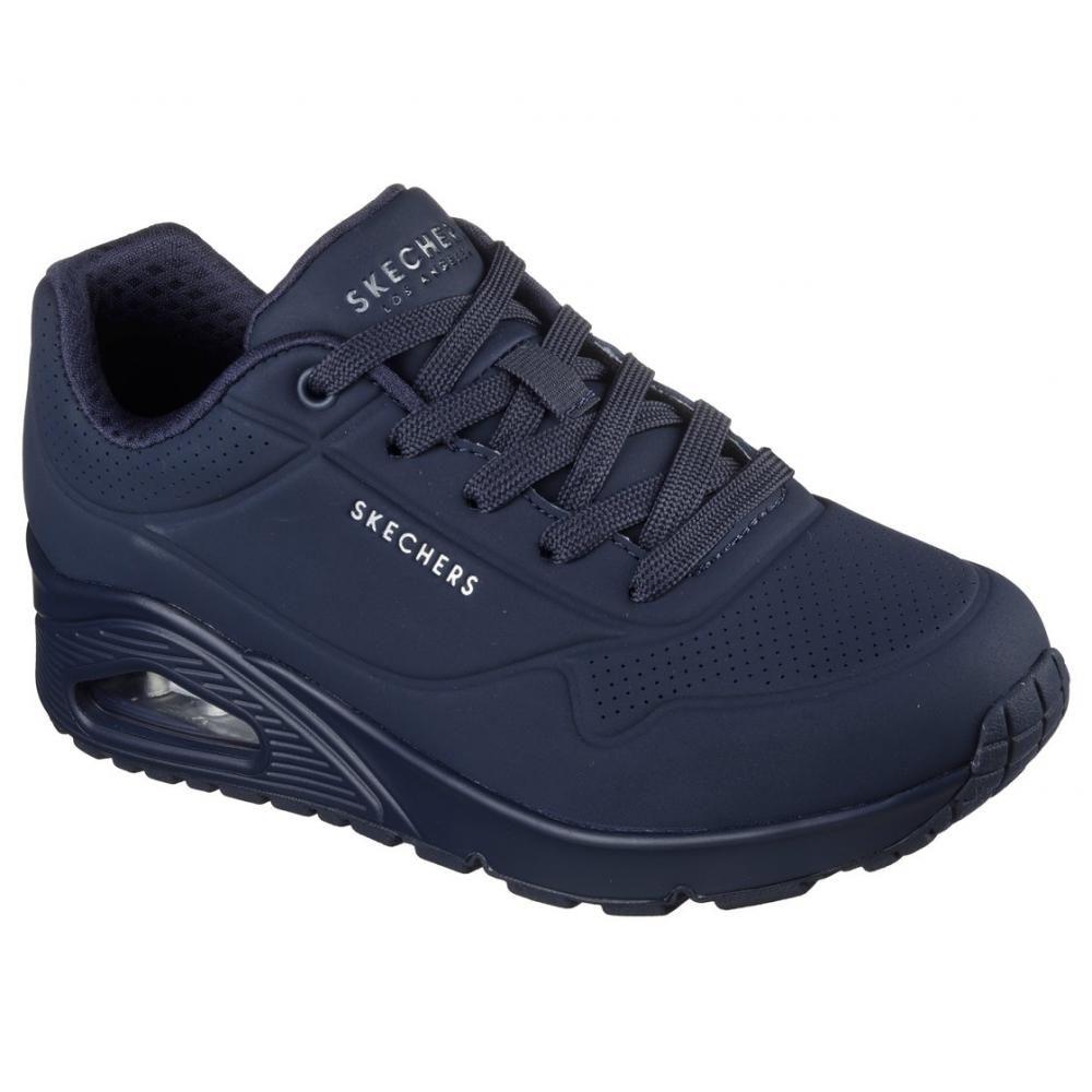 Zapatillas Mujer Uno Stand On Air Azul Skechers-3