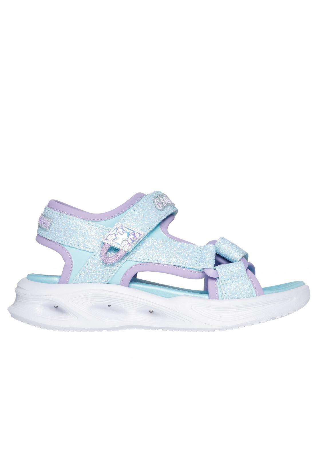 Sandalia Niña Sola Glow Gris HP Skechers-0