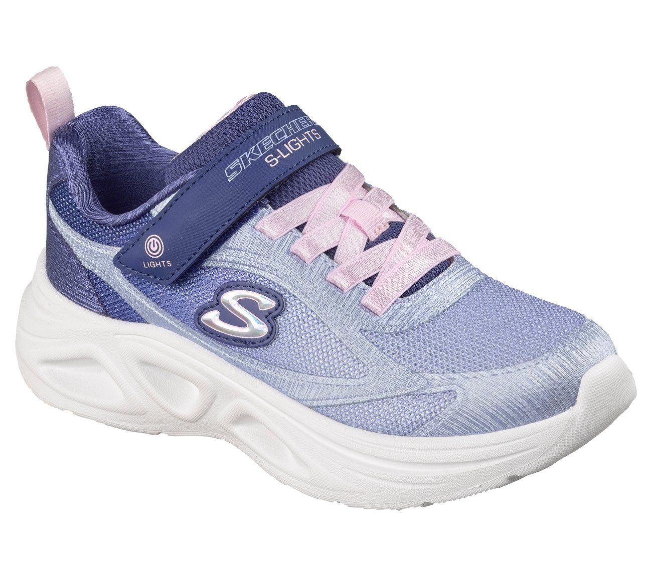 Zapatillas Niña Sola Glow 2.0 Azul Skechers-3