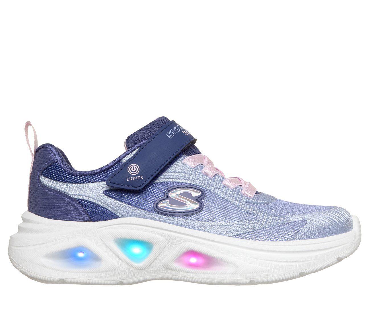 Zapatillas Niña Sola Glow 2.0 Azul Skechers-4