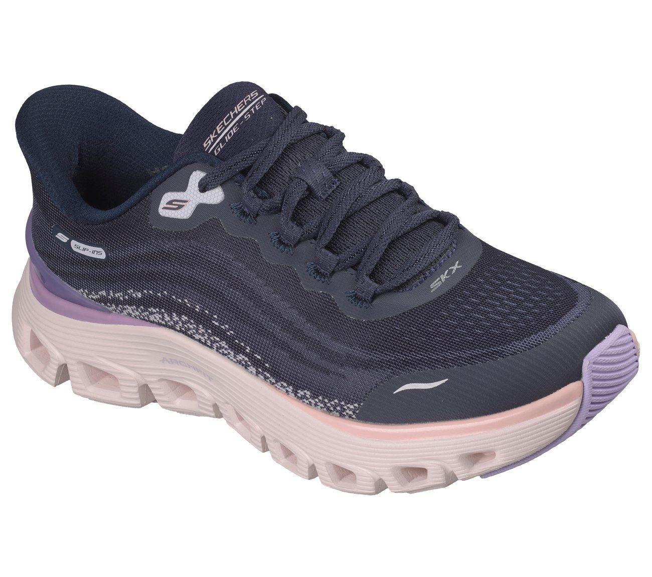 Zapatillas Mujer Slip-ins AF Glide-Step Wave Azul Skechers-3