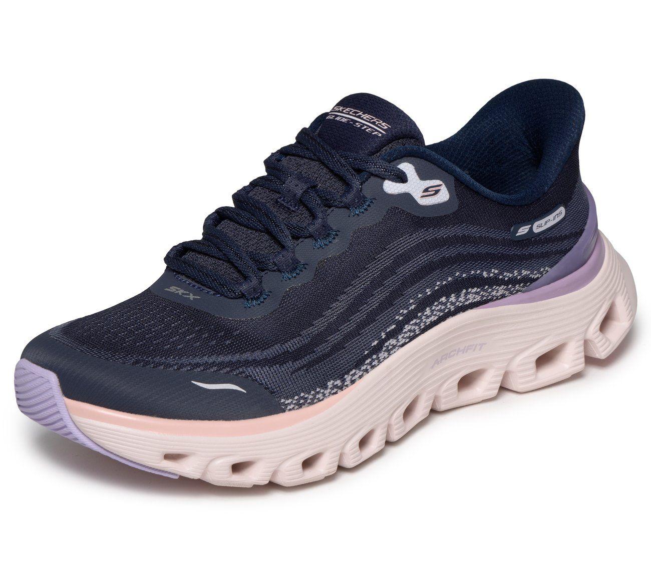 Zapatillas Mujer Slip-ins AF Glide-Step Wave Azul Skechers-4