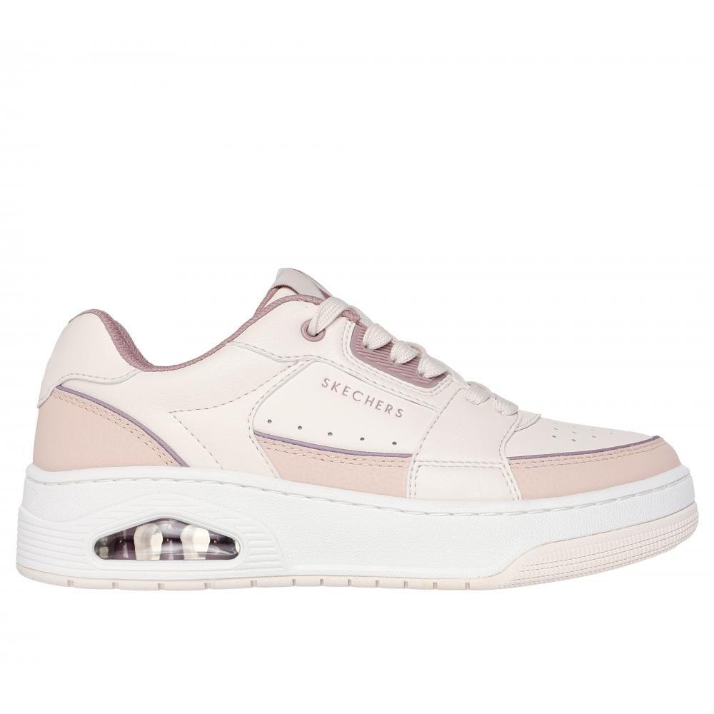 Zapatilla Mujer Uno Court Courted Style Rosado Skechers-0