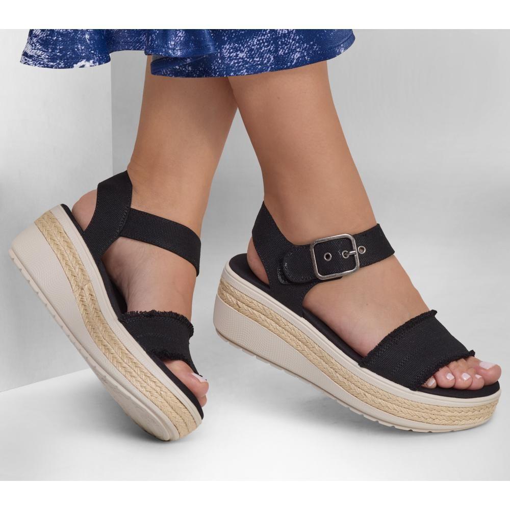 Sandalia Mujer Bobs Empress Negro Skechers-1