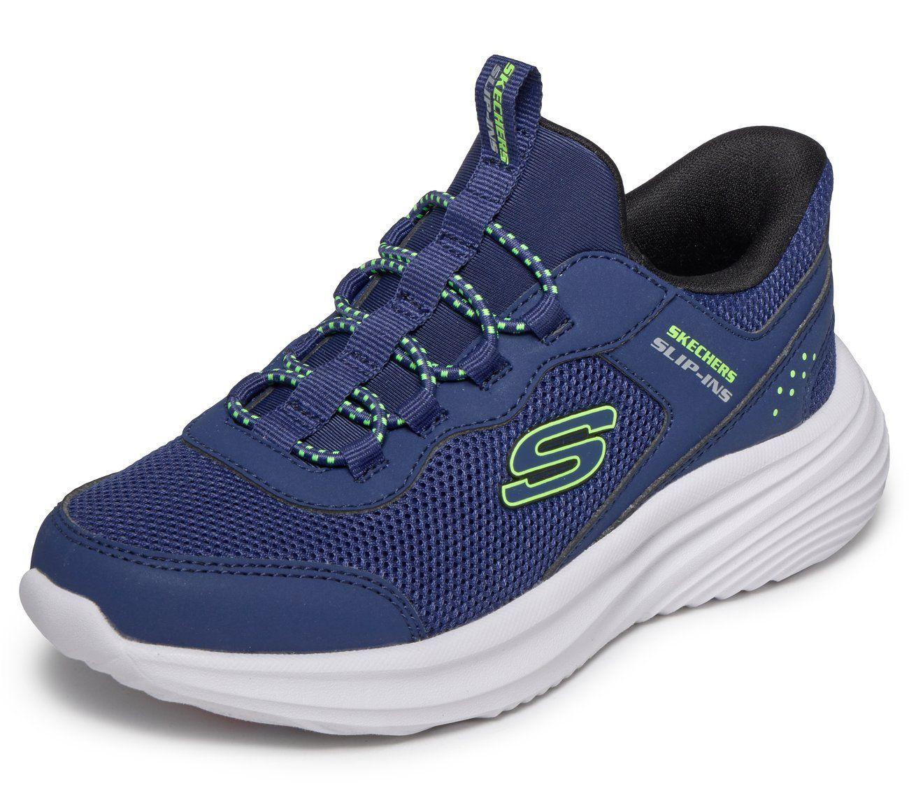 Zapatillas Niño Slip-ins Bounder Pro Azul Skechers-4