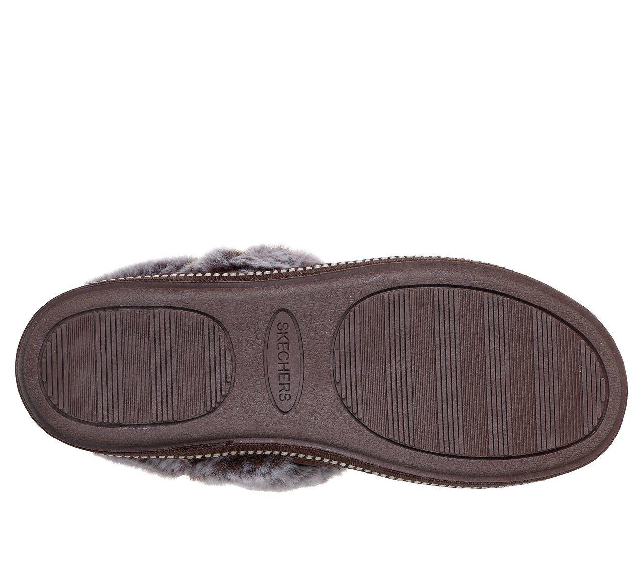 Pantuflas Mujer Cozy Campfire French Toast 2 Café O Skechers-2