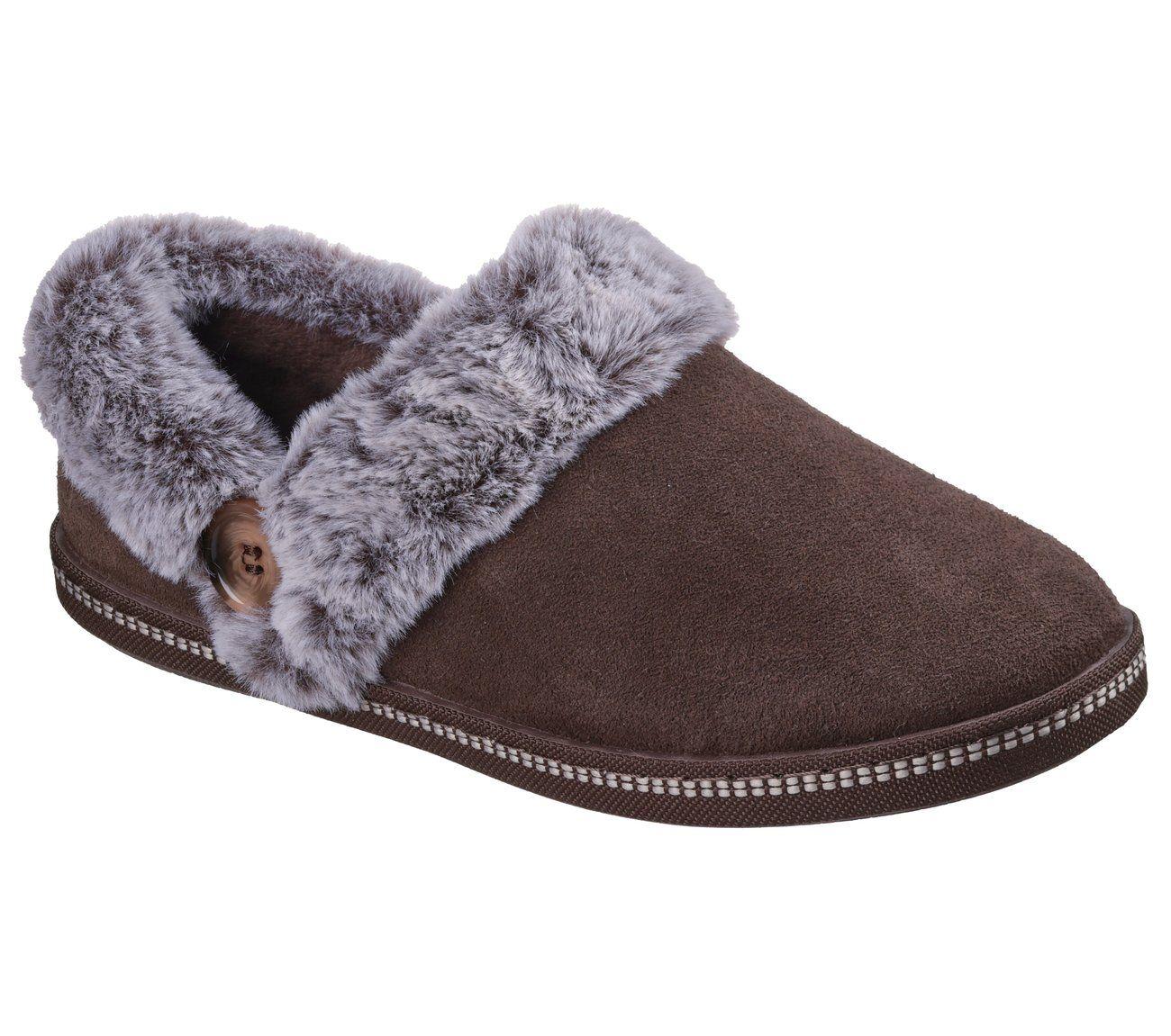 Pantuflas Mujer Cozy Campfire French Toast 2 Café O Skechers-3