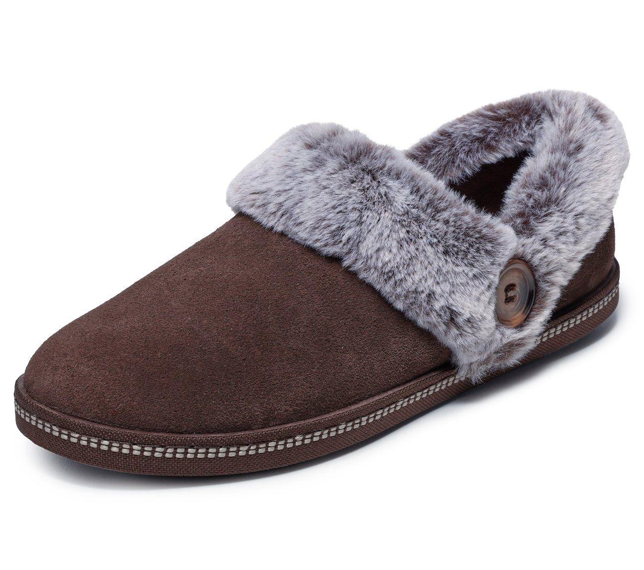 Pantuflas Mujer Cozy Campfire French Toast 2 Café O Skechers-4