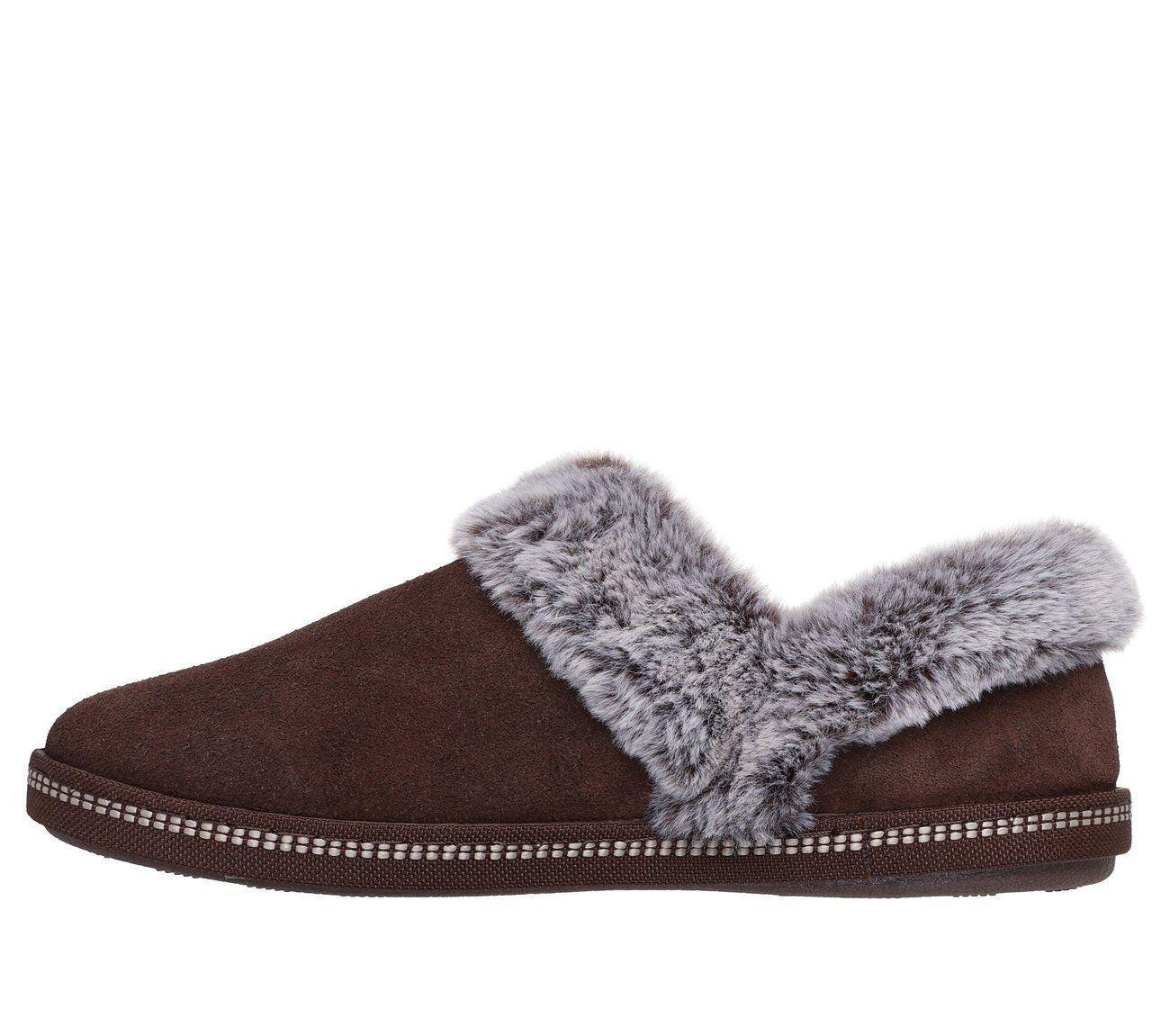 Pantuflas Mujer Cozy Campfire French Toast 2 Café O Skechers-5