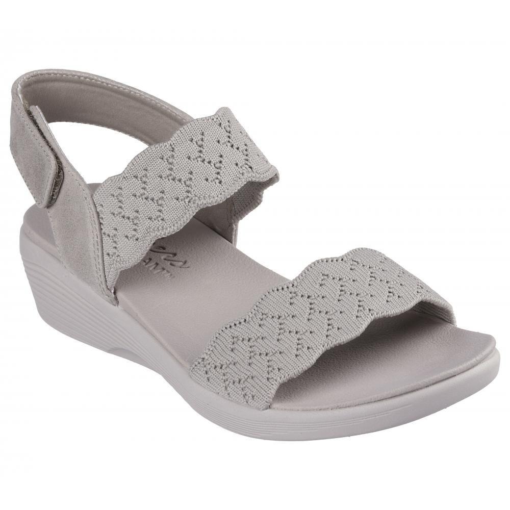 Sandalia Mujer Arya On The Rise Beige Skechers-4