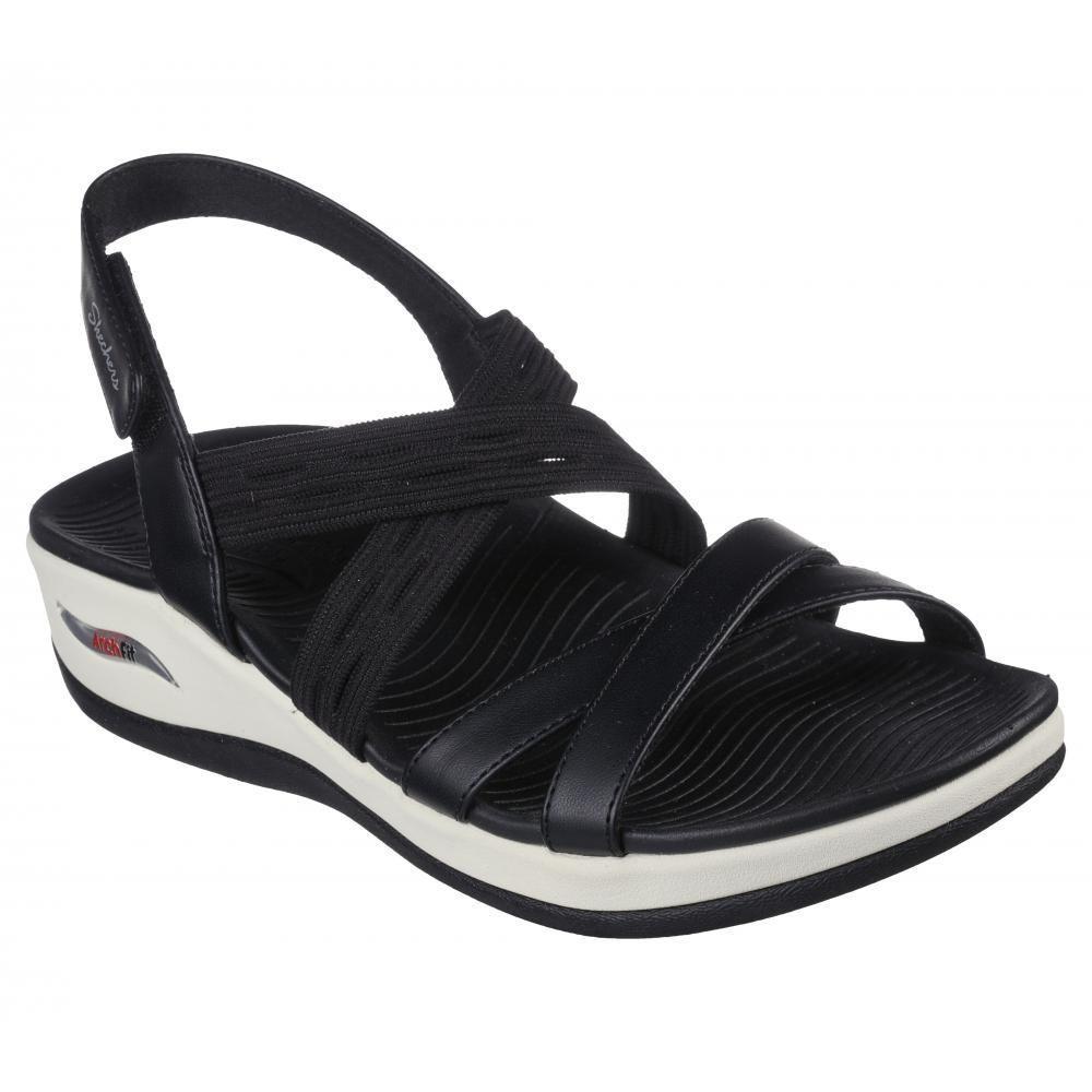 Sandalia Mujer Arch Fit Sunshine Luxe Lady  Negro Skechers-4