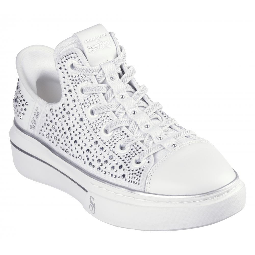 Zapatilla Mujer Snoop One RhineStoned Blanco Skechers-4