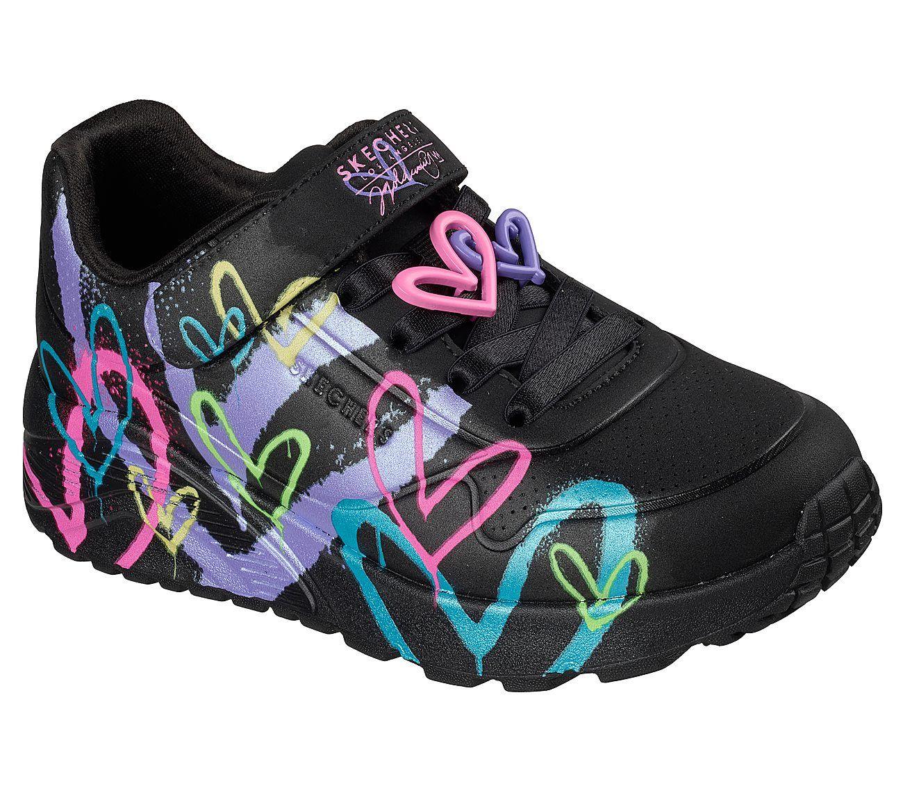 Zapatillas Skechers Niña Jgoldcrown Uno Lite Negro-4