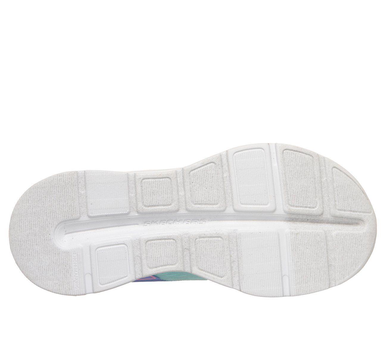 Zapatillas Niña Glide-Step Lights Celeste Skechers-2