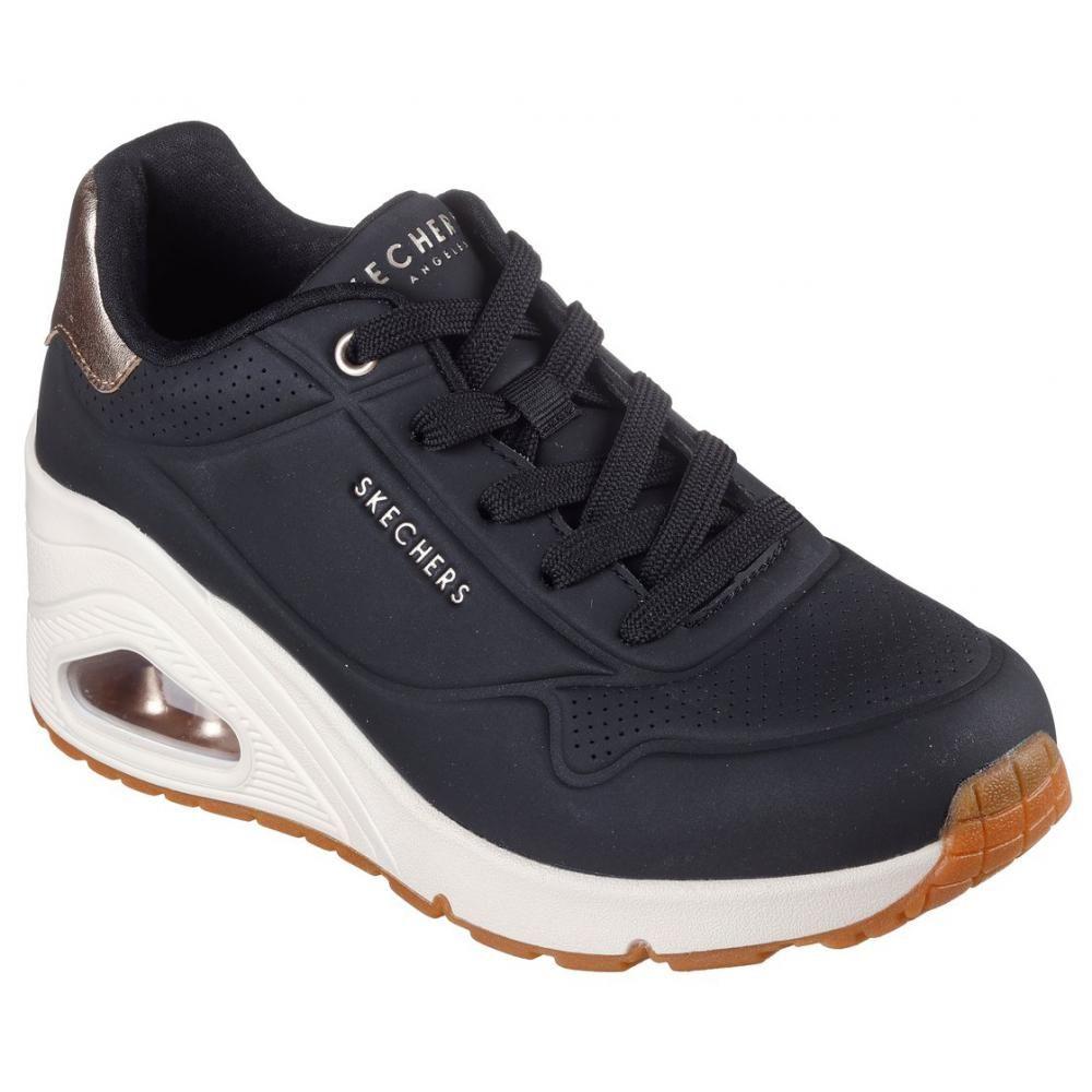 Zapatillas Mujer Uno Wedge Hi Steps Negro Skechers-3