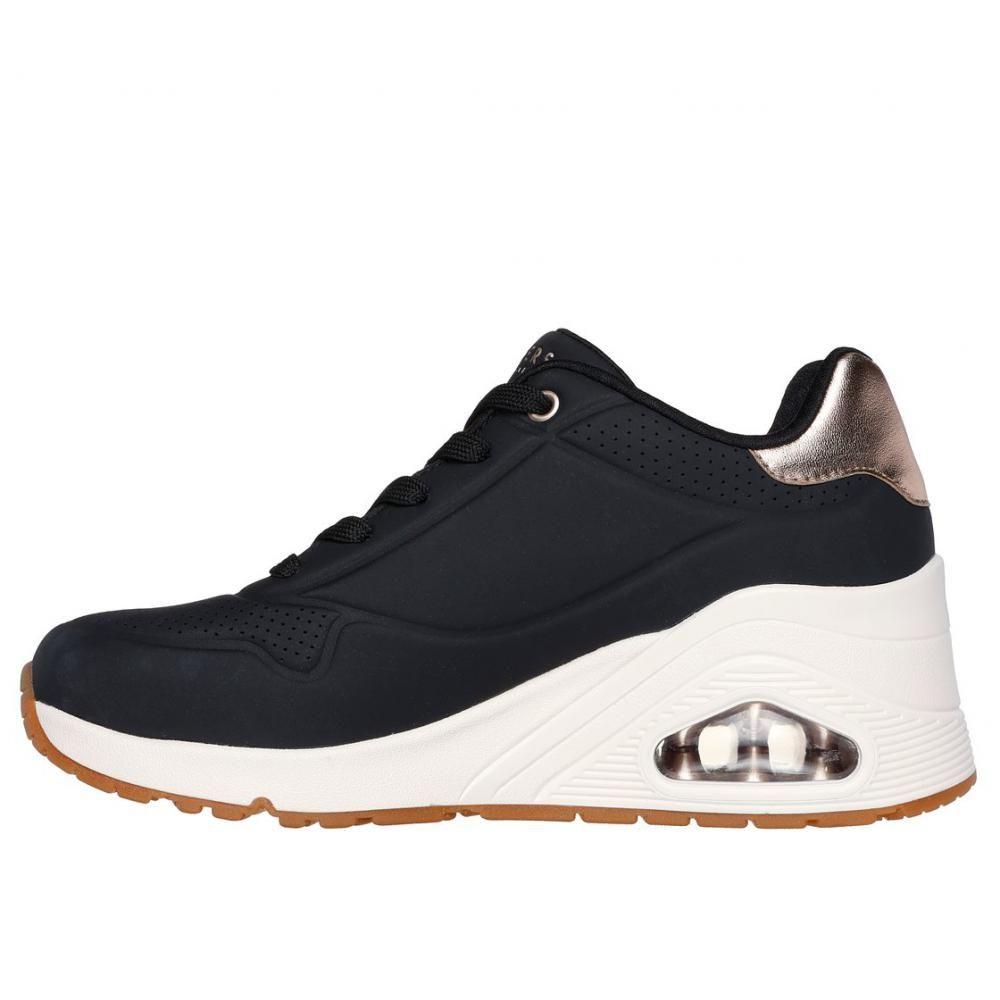 Zapatillas Mujer Uno Wedge Hi Steps Negro Skechers-4