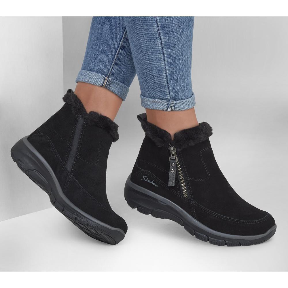 Botines Mujer Easy Going Cool Zip Negro Skechers-1