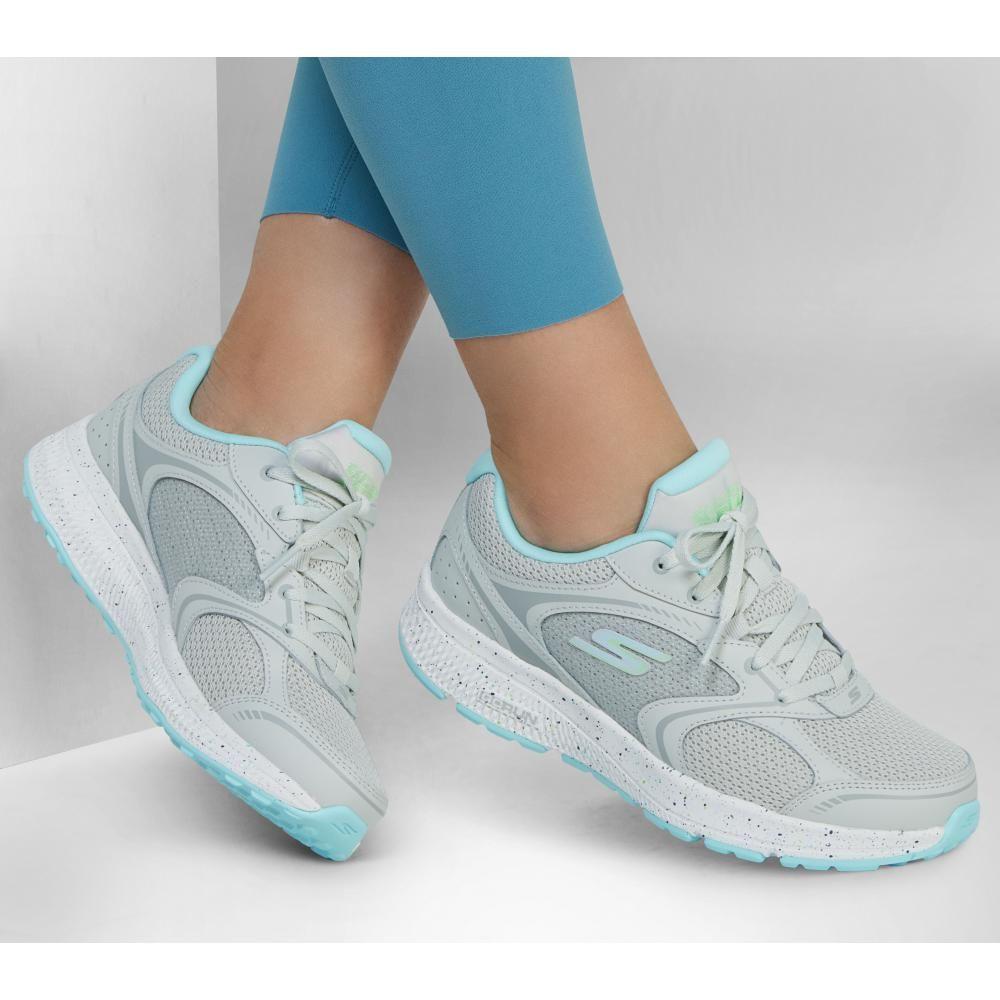 Zapatilla Mujer Go Run Consistent Vivid Horizon Gris Skechers-1