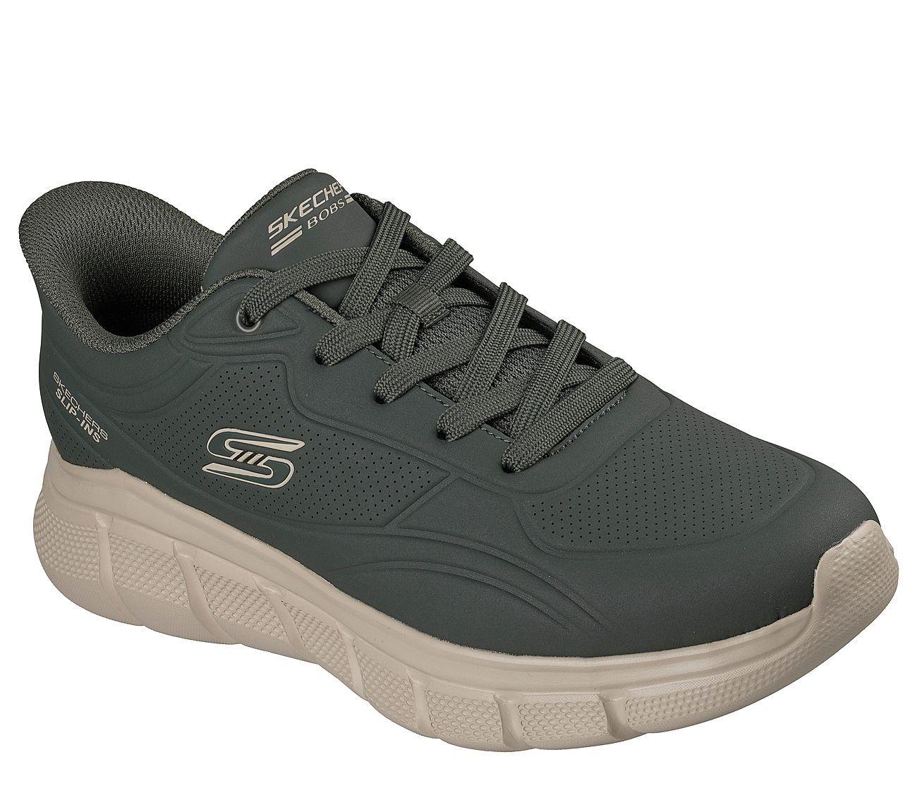 Zapatillas Skechers Hombre Slip-Ins Bobs Sport B Flex Verde-1